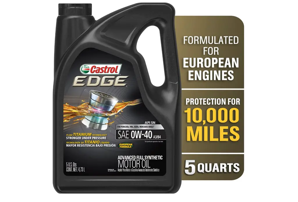Castrol 03101 EDGE A3/B4 Advanced Full Synthetic Motor Oil