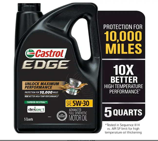 Castrol EDGE Advanced Full Synthetic Motor Oil